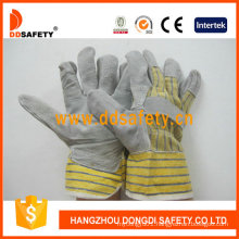 Yellow Cow Leather Gloves Safety Gloves Dlc103